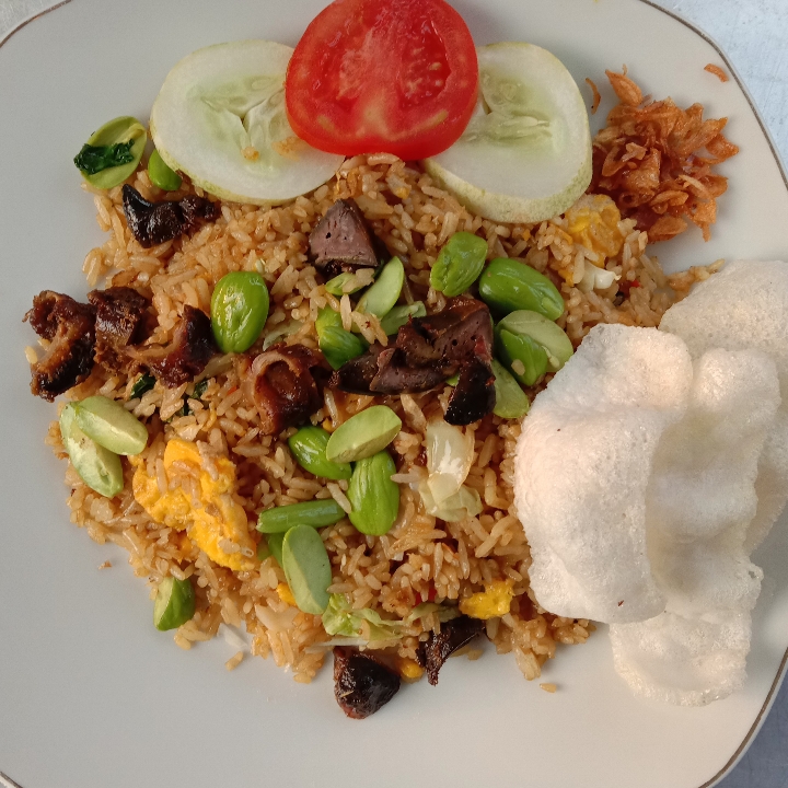 Nasi Goreng Ati Ampela Telur Petai