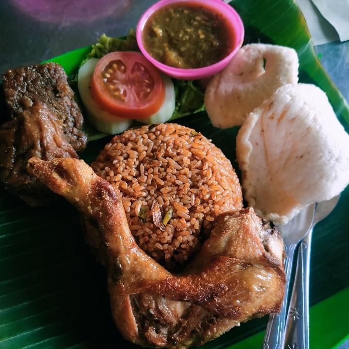 Nasi Goreng Ayam Penyet