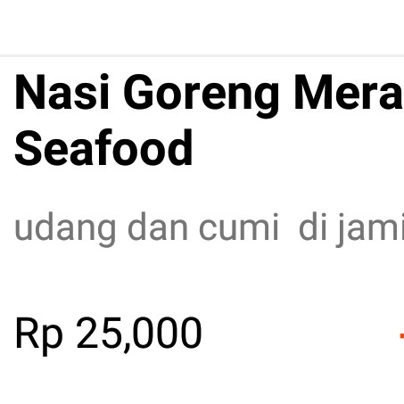 Nasi Goreng Merah Seafood