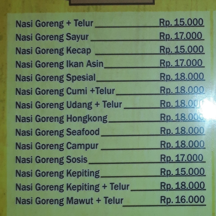 Nasi Goreng Plus Telur