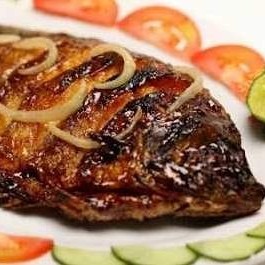 Nasi Ikan Bakar Kakap Putih Pedas Manis M