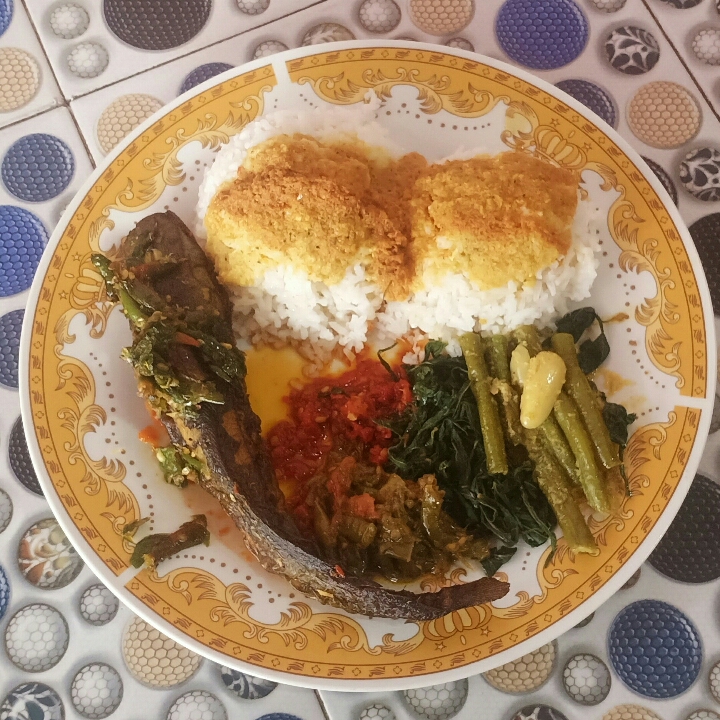 Nasi Ikan Lele Goreng