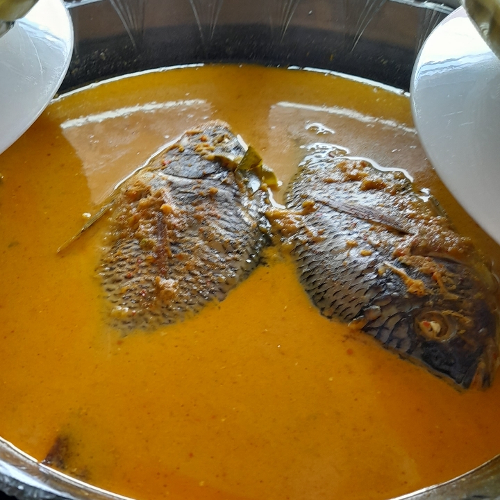 Nasi Ikan Nila Gulai