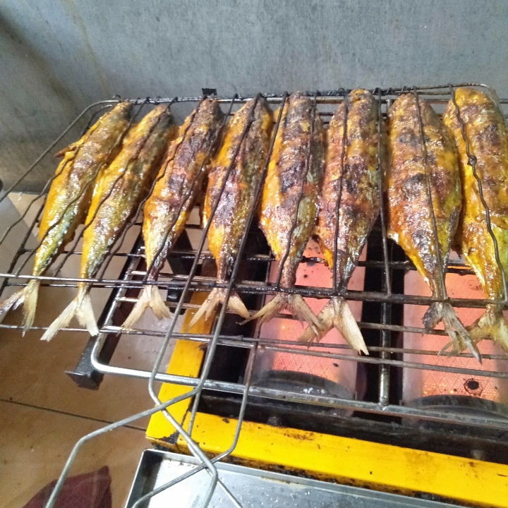 Nasi Ikan gembung Bakar 