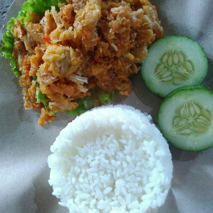 Nasi Jamur Geprek