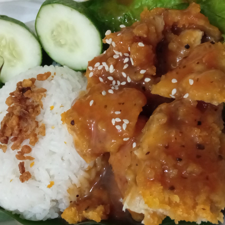 Nasi Katsu Saos Lada Hitam