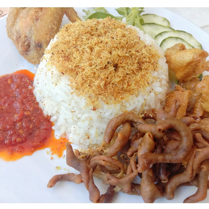 Nasi Kulit Ayam Sayap Sambal Original