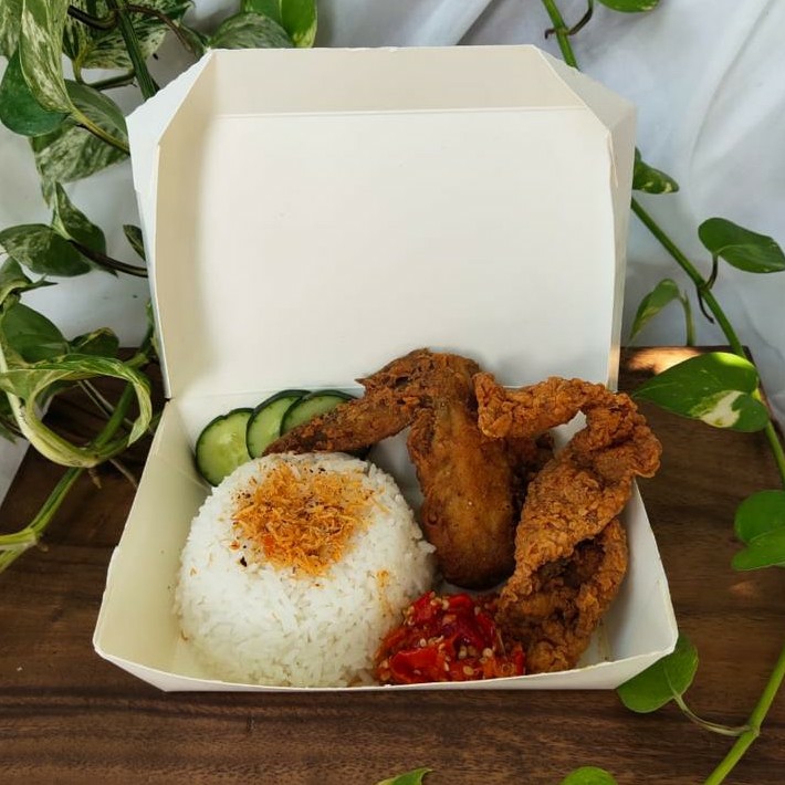 Nasi Kulit Ayam Sedang 