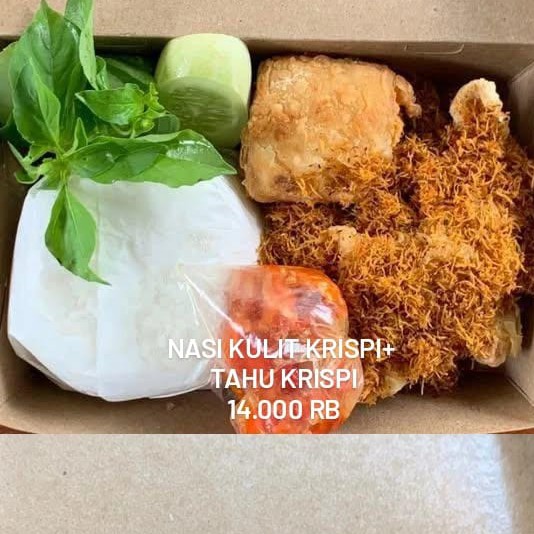 Nasi Kulit Crispy Tahu Crispy