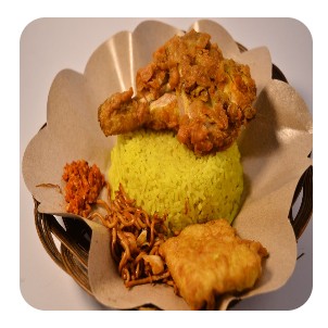 Nasi Kuning Ayam Geprek