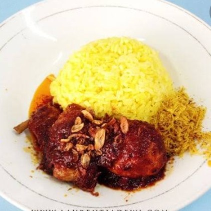 Nasi Kuning Iwak Haruan Masak Habang