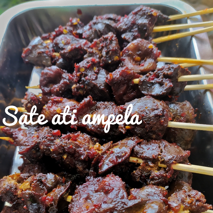 Nasi Kuning Sate Ati Ampela