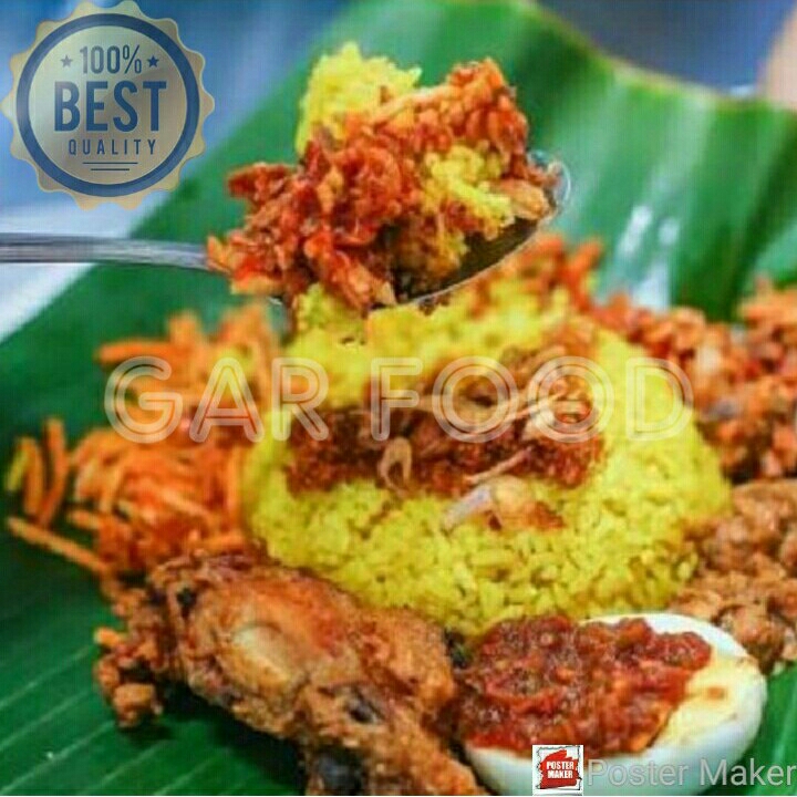 Nasi Kuning Telur Dadar