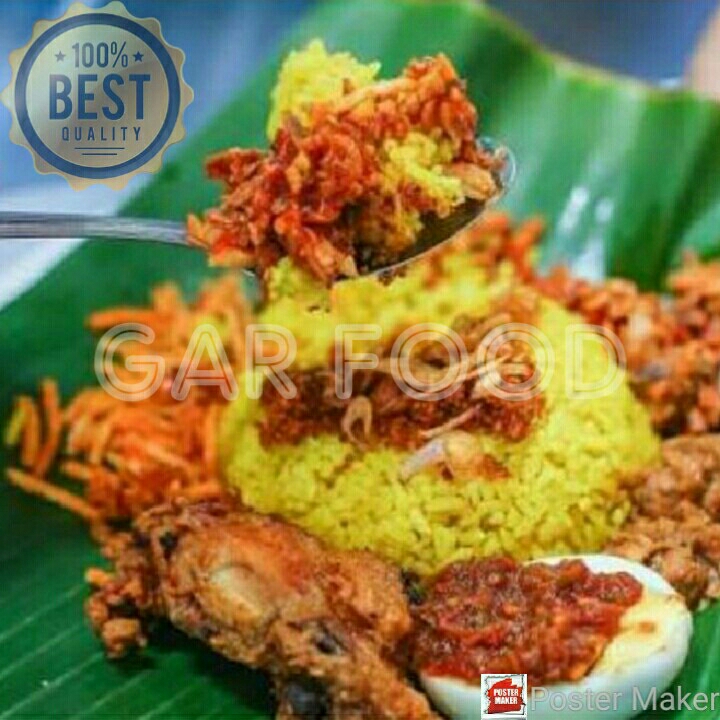 Nasi Kuning Telur Semur