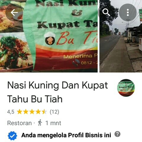 Nasi Kuning dan Kupat tahu bu Tiah 2