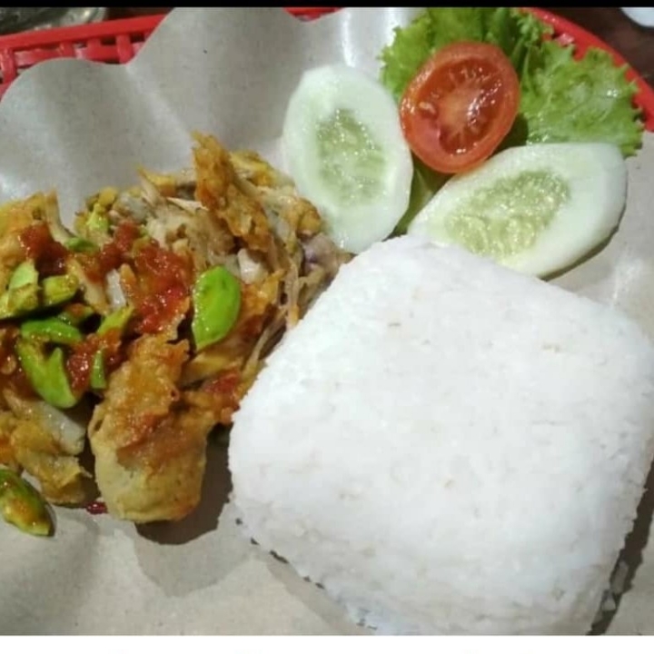 Nasi Paha Jebret Sambal Petai