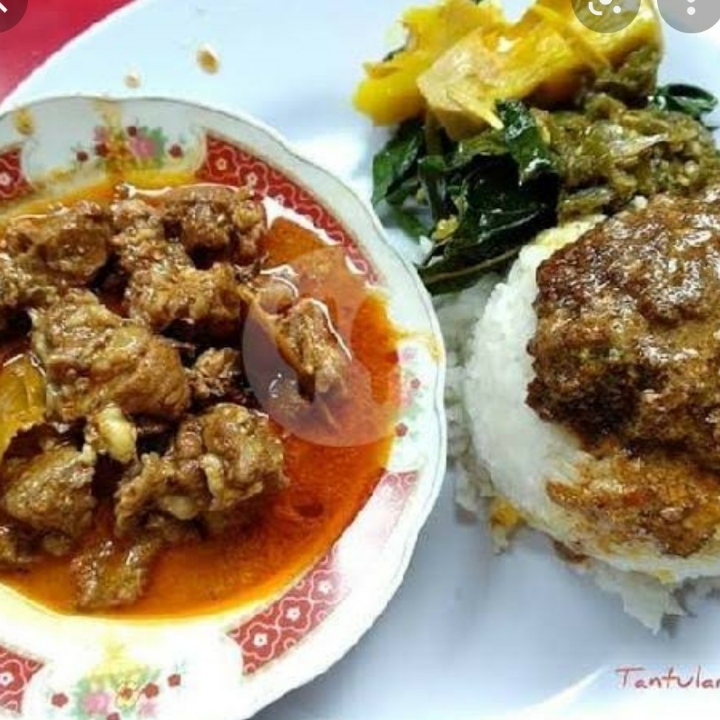 Nasi Paket Bungkus Gulai Cincang