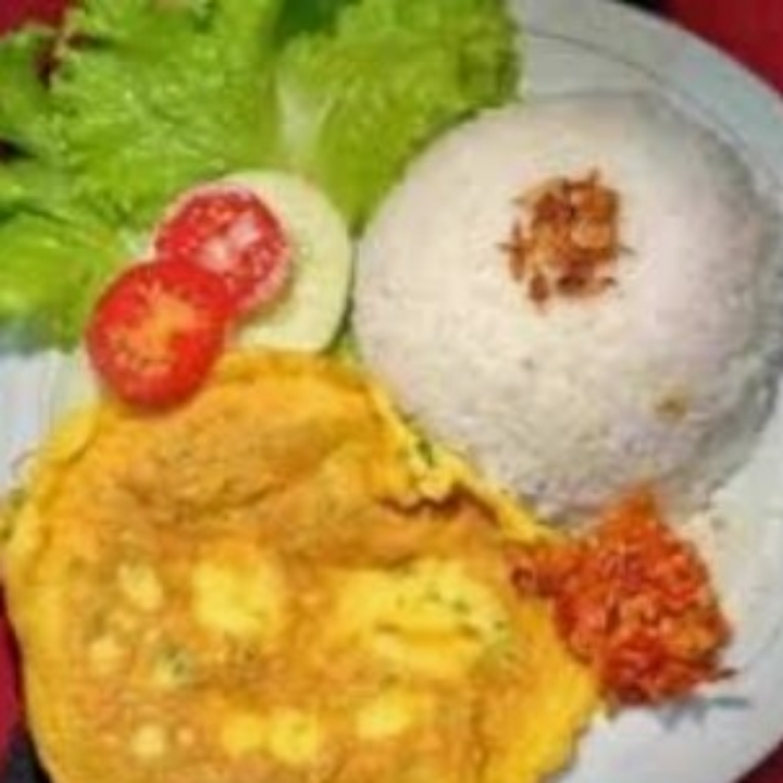 Nasi Paket Telor Dadar 