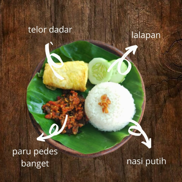 Nasi Paru Pedas Telur