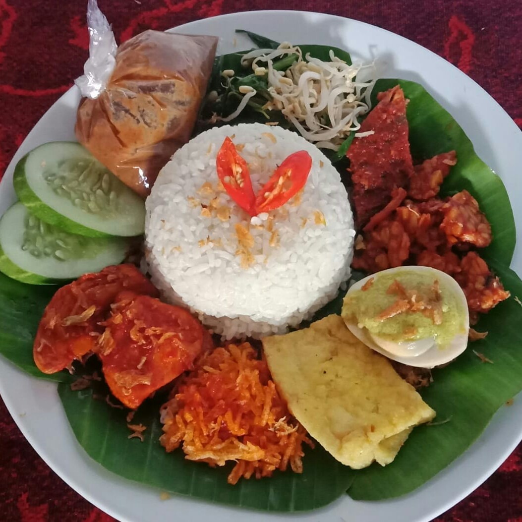 Nasi Pecel Porsi Sedang