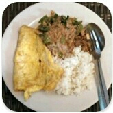 Nasi Pecel Telur 