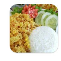 Nasi Putih Ayam Kremes