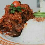 Nasi Putih Bebek Bakar