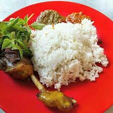 Nasi Putih Bebek Goreng