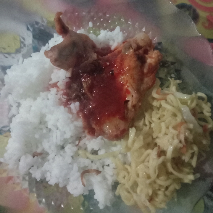 Nasi Putih Campur