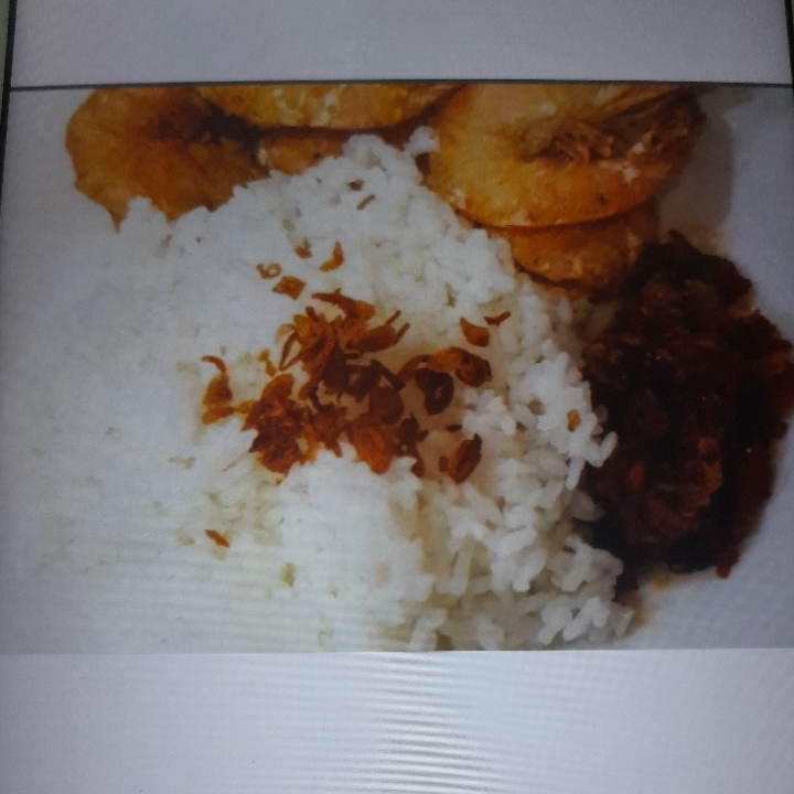 Nasi Putih Udang