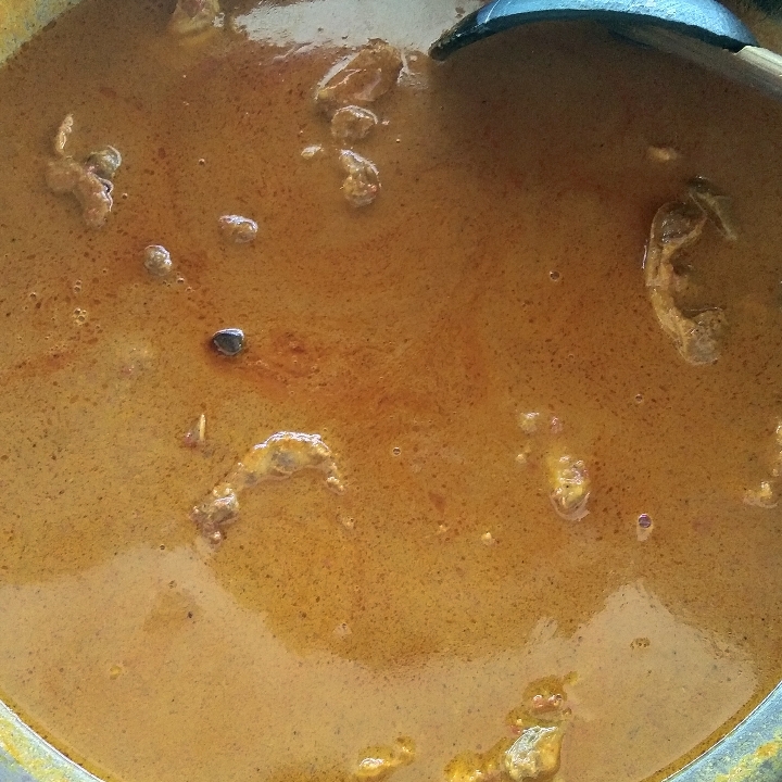 Nasi Ramas Lauk Ayam Gulai 