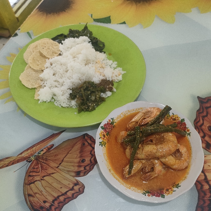 Nasi Ramas Udang Gulai