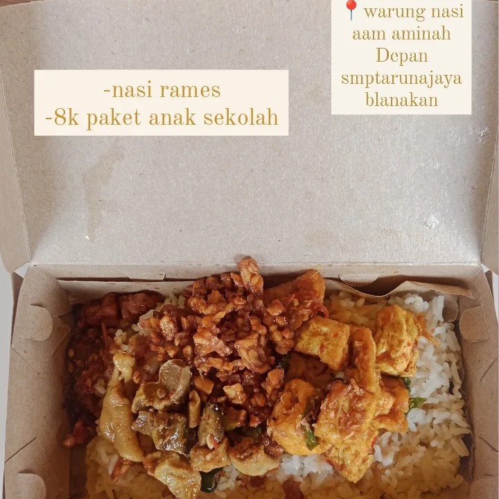 Nasi Rames Paket Anak Sekolah