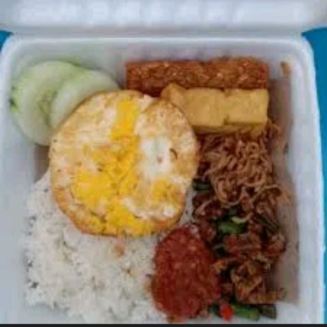 Nasi Rames Telor Ceplok