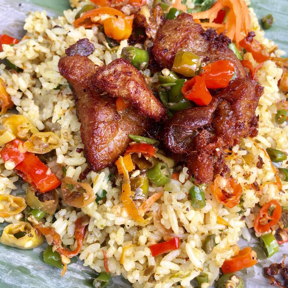 Nasi Rempah Panggang Babi