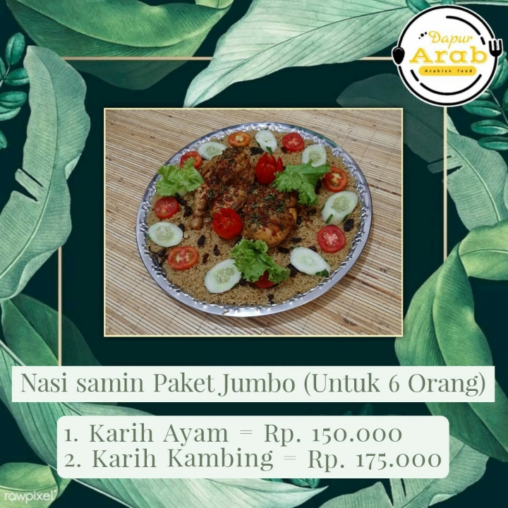 Nasi Samin Paket Jumbo Karih Ayam