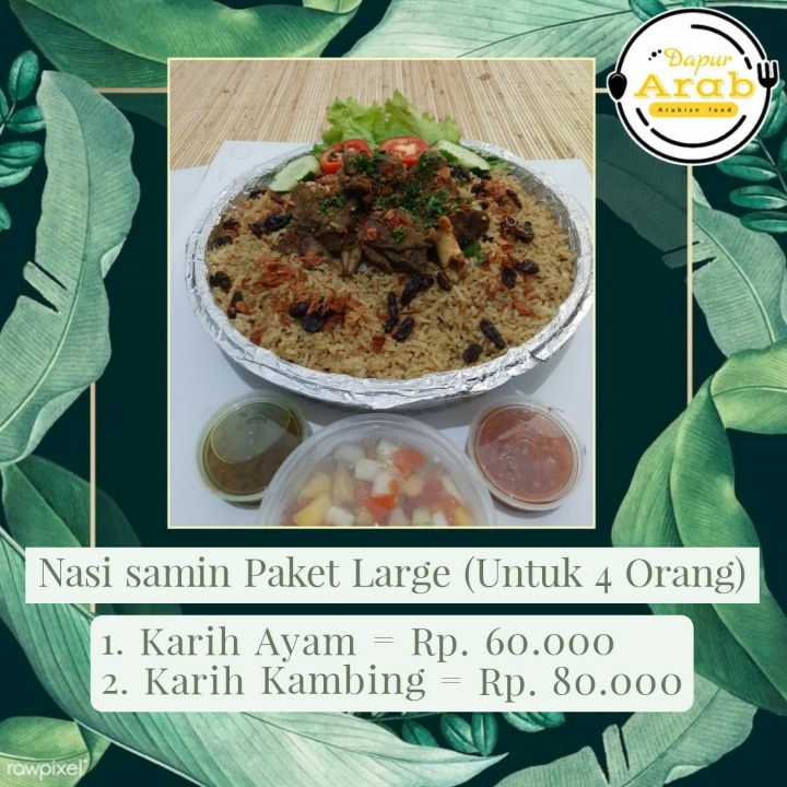 Nasi Samin Paket Large Karih Ayam