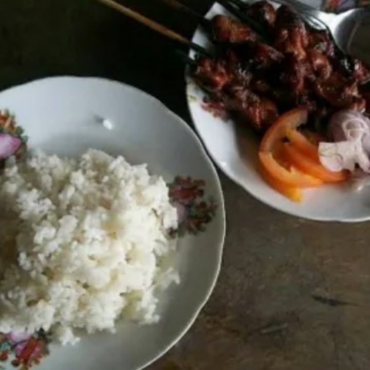 Nasi Sate Kambing 10 Tusuk