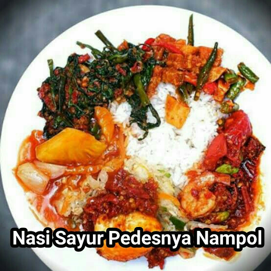 Nasi Sayur Pedesnya Nampol