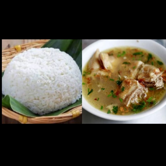 Nasi Sop Ayam Pisah Tepong