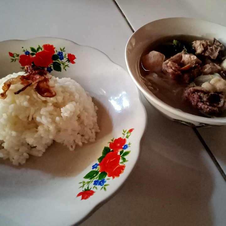 Nasi Soto Bakso Babi