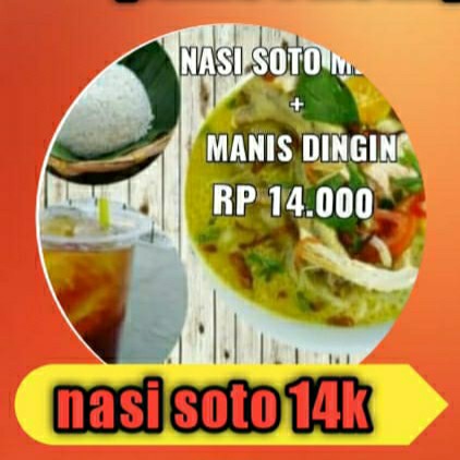 Nasi Soto Plus Teh Manis Dingin