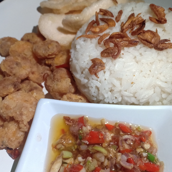 Nasi Tahu Crispy Sambal Matah