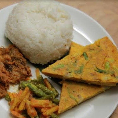 Nasi Telor Dadar