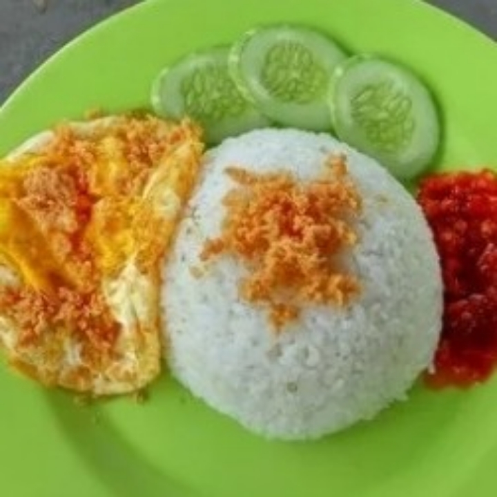 Nasi Telor Dadar Kremes