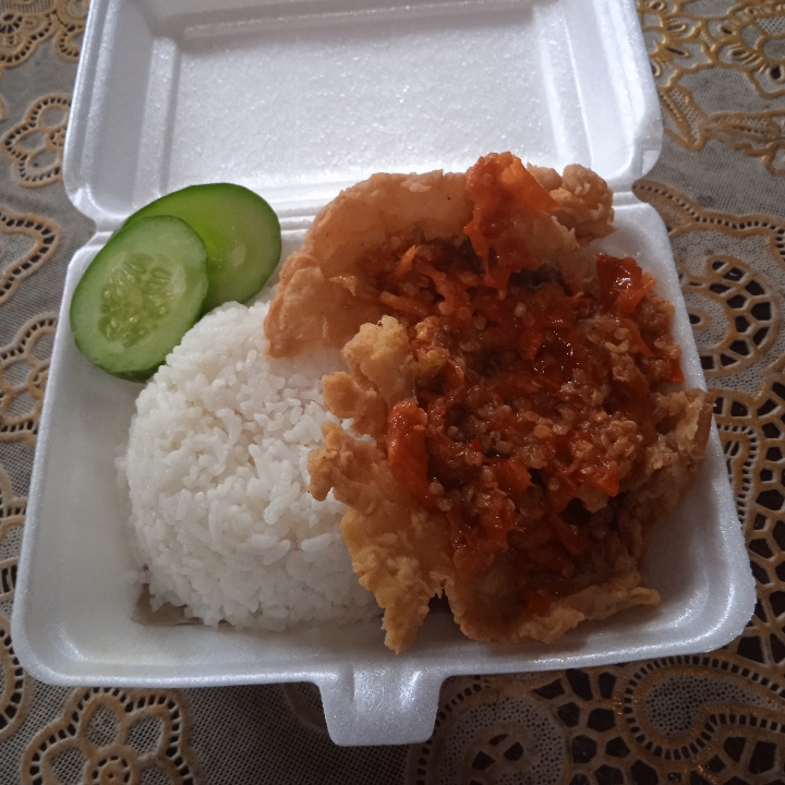 Nasi Telor Geprek 