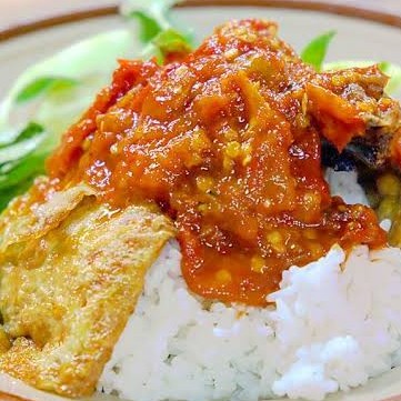 Nasi Telur Penyet