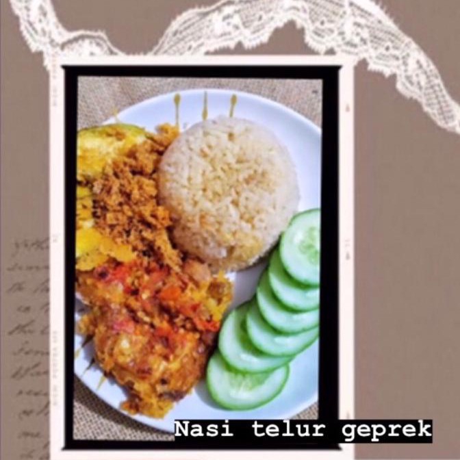 Nasi Telur Geprek