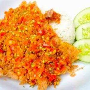 Nasi Telur Geprek Salsa