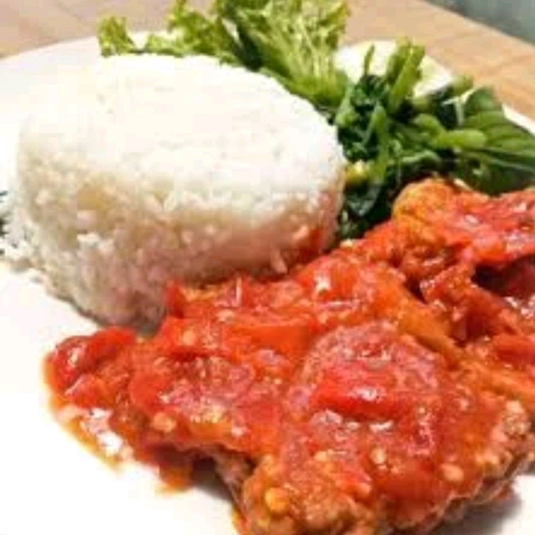 Nasi Tempe Mendoan Penyet Es Teh Manis Plus Kerupuk